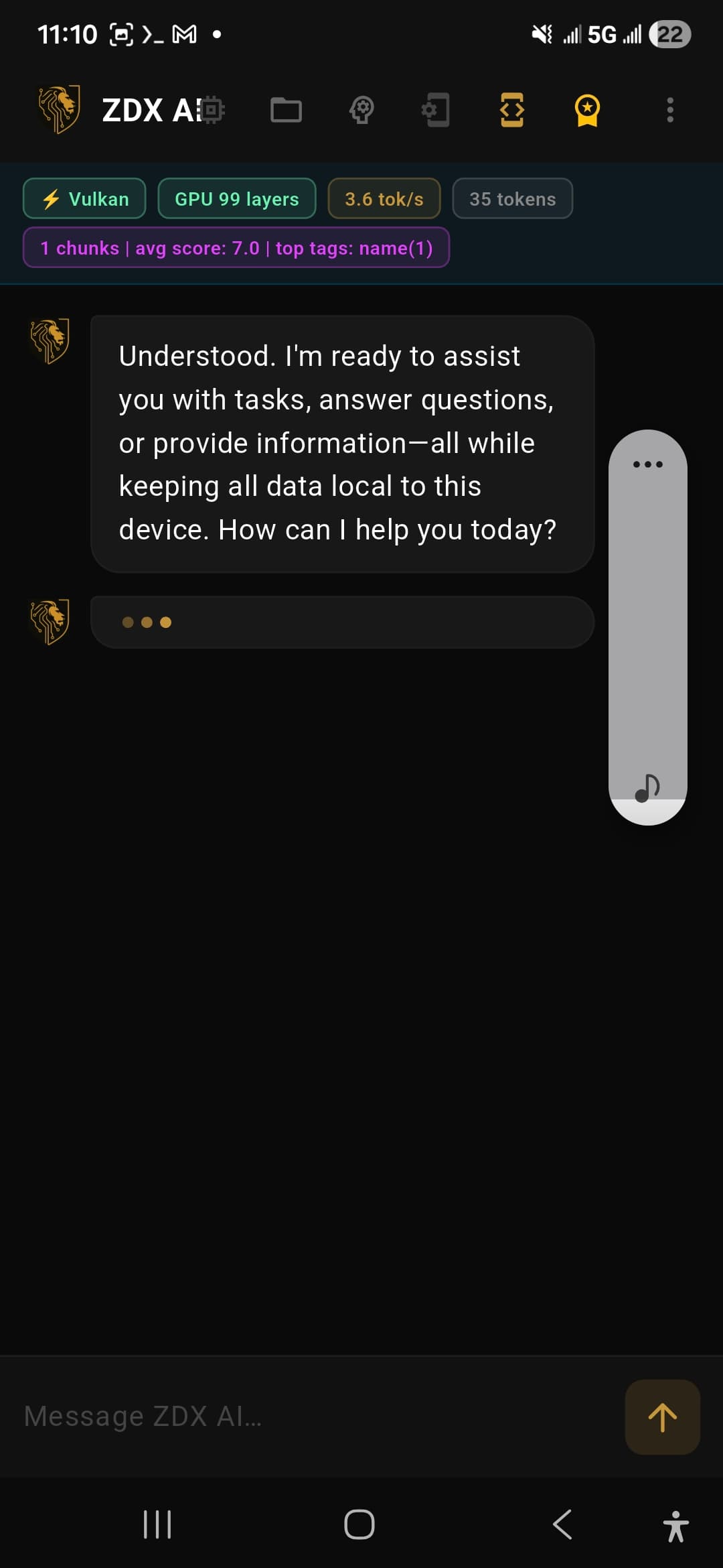 ZdxAI Android Local Assistant