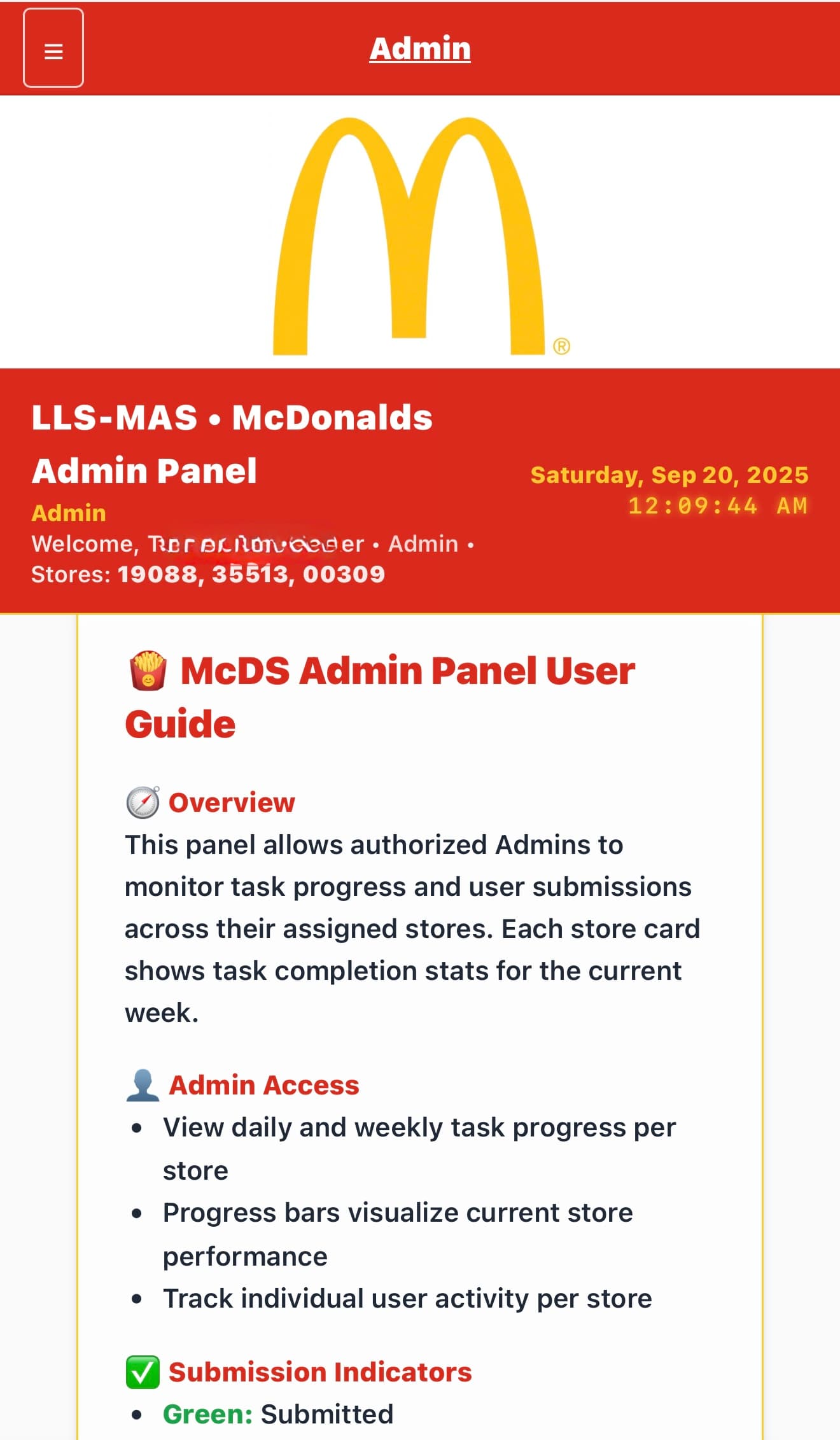 MCDS – Admin Panel User Guide